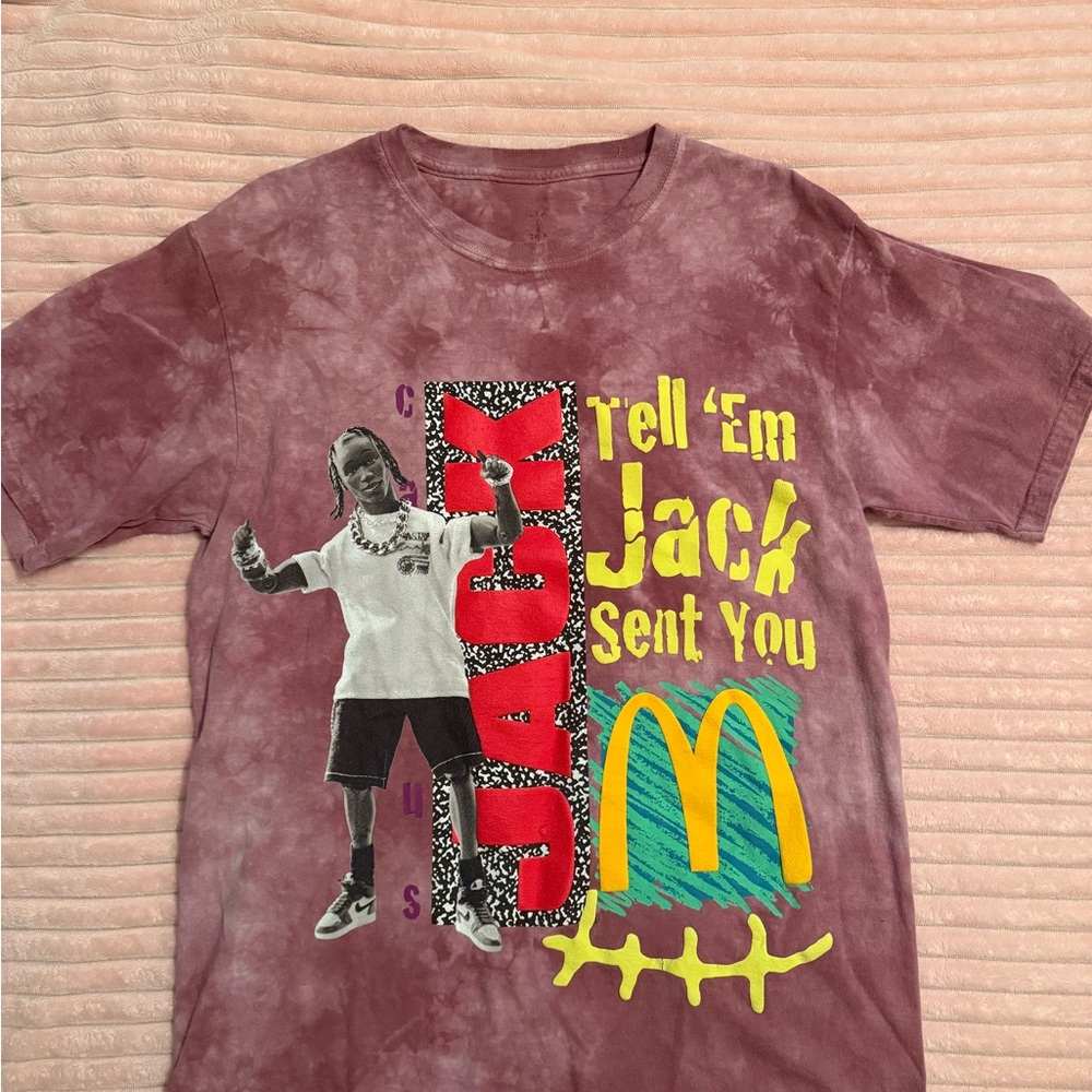 travis scott x mcdonald’s jack smile shirt